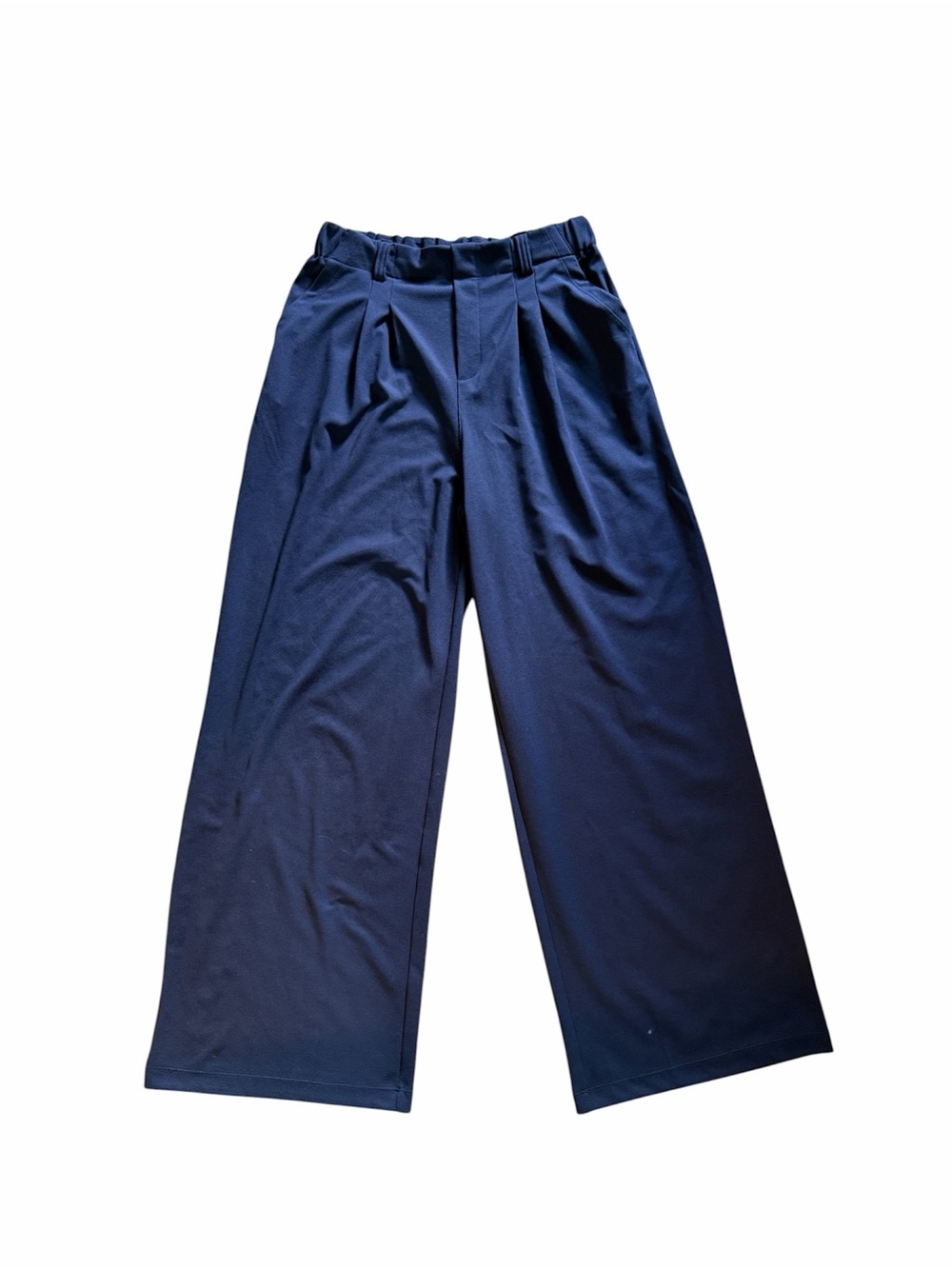 Halara NWT Flex High Waisted Pocket Wide Leg Waffle Work Pants; medium tall - Picture 3 of 9